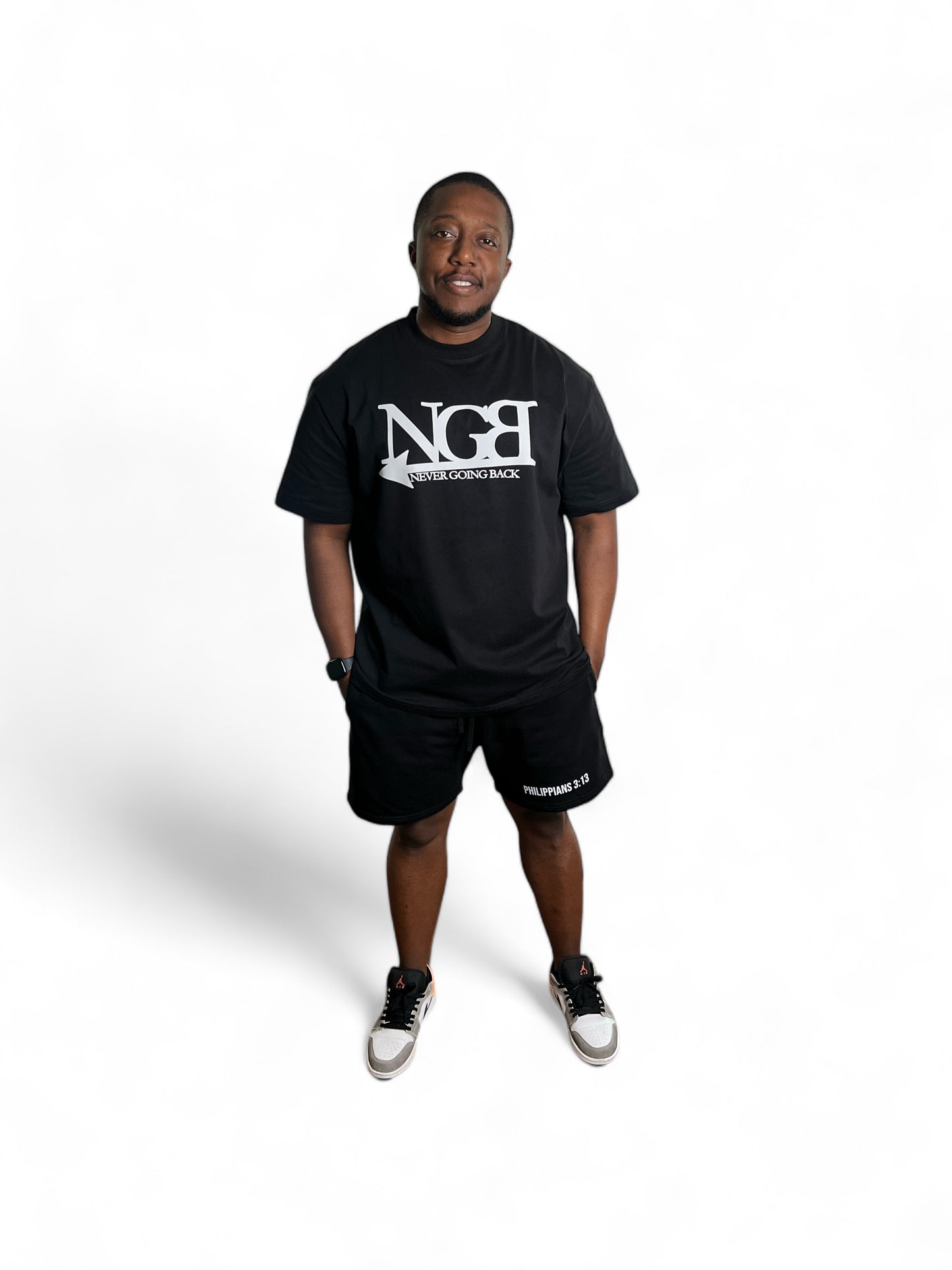 Keep Movin' Forward Short Set - Black