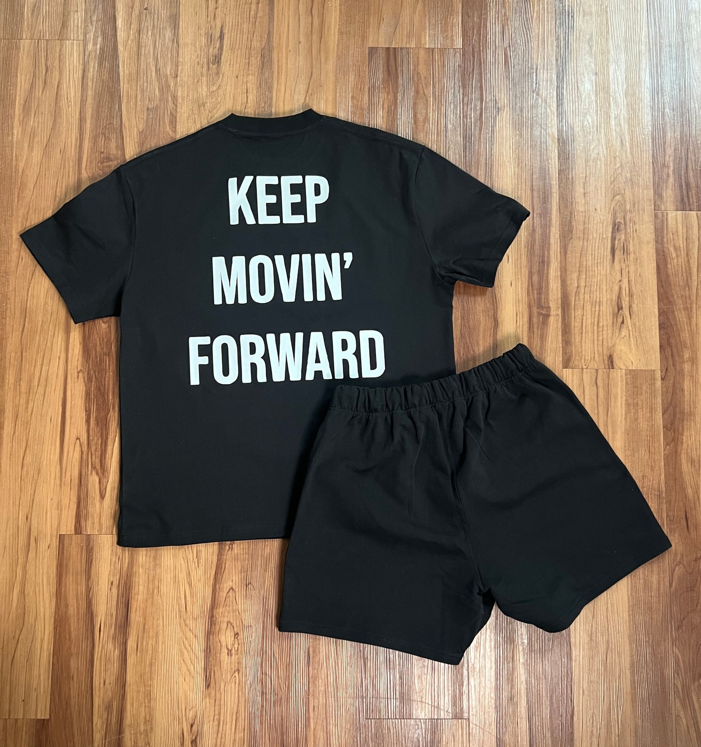 Keep Movin' Forward Short Set - Black