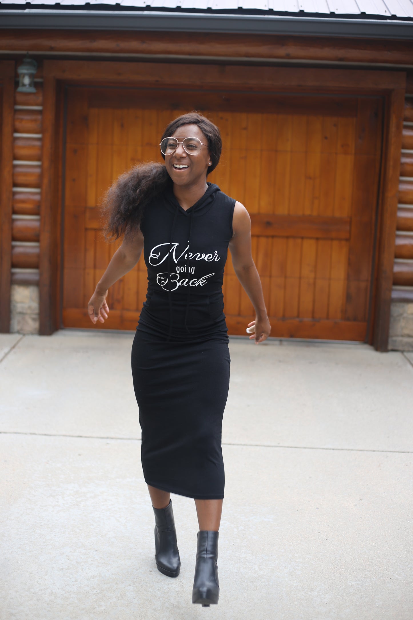 Never Going Back Hoodie Dress