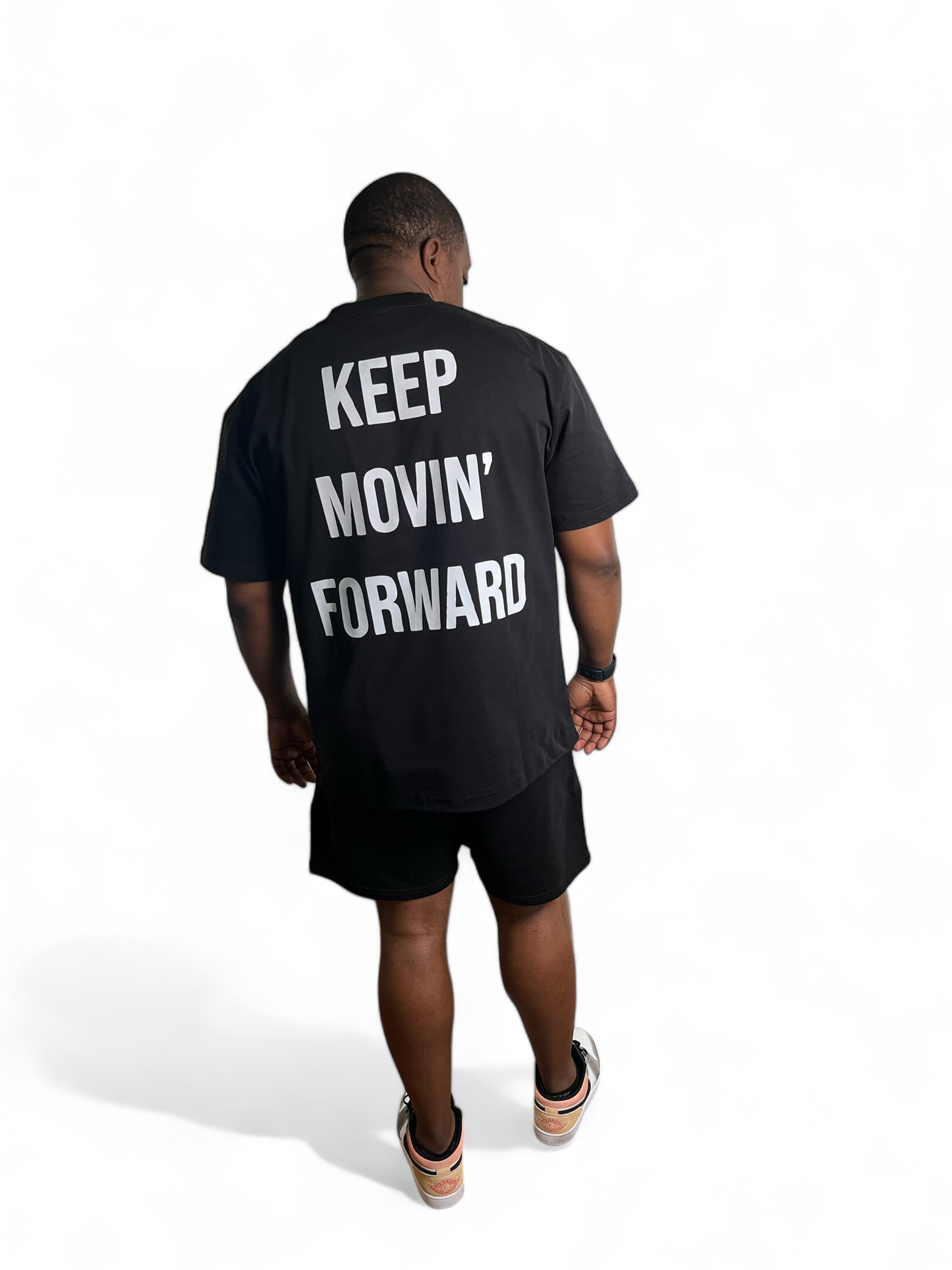 Keep Movin' Forward Short Set - Black