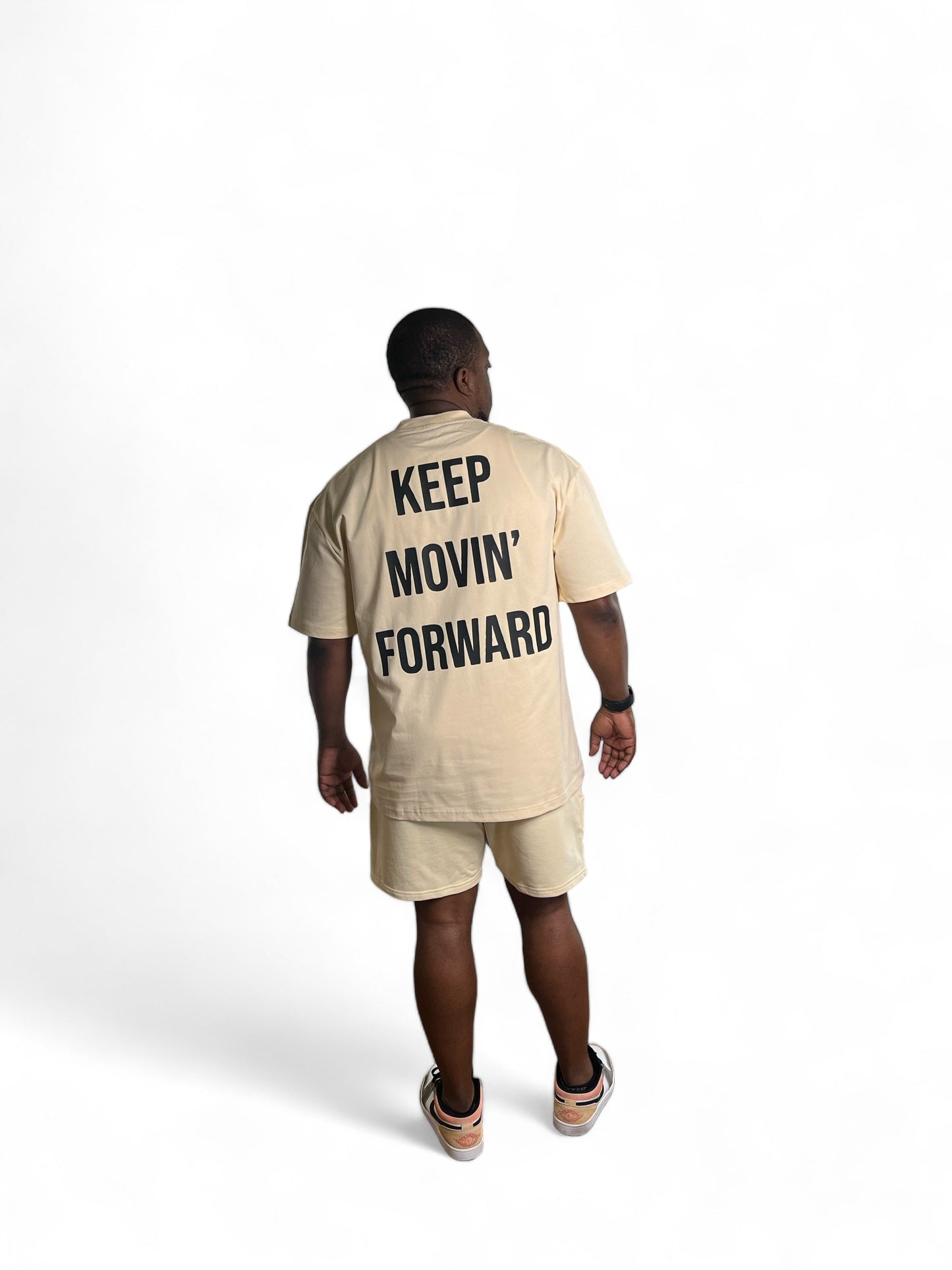 Keep Movin' Forward Short Set - Cream
